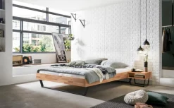 HASENA Massivholzbett Ostino 140 x 200 cm Kernbuche