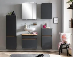 Discount Held-Möbel Midischrank Villach Graphit