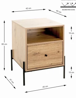 Outlet Haku Nachtkommode Alicante Eiche