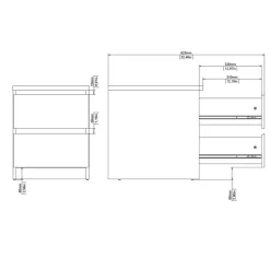 Clearance Tvilum Nachtkommode Naia Cashmere