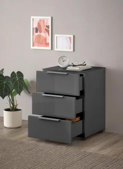 Clearance Nachtkommode Santorin Anthrazit