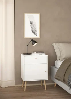Hot Tvilum Nachttisch Bodo Weiß
