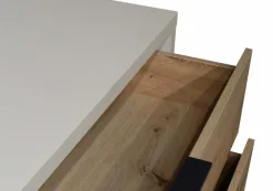 Outlet Mäusbacher Nachttisch Clyde Grau / Asteiche