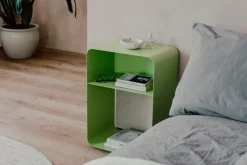 New Metallbude Nachttisch Damio Grün