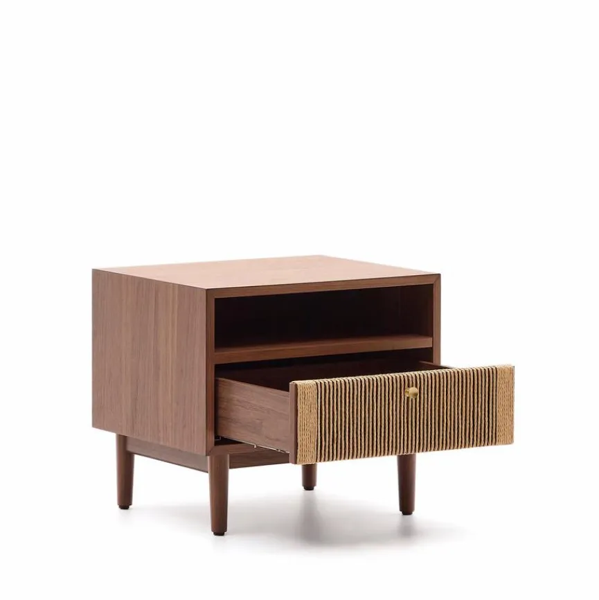 Outlet Kave Home Nachttisch Elan Walnuss