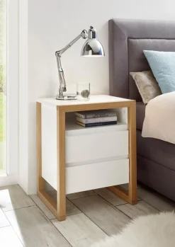 Clearance MCA Nachttisch Facil Weiß