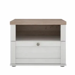 Clearance FORTE Nachttisch Iloppa SZ Weiß