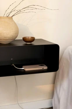 Best Metallbude Nachttisch Nelio Schwarz