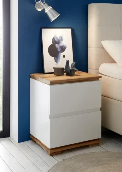 New MCA Nachttisch Tunis Weiß