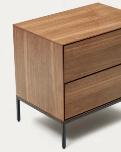 Outlet Kave Home Nachttisch Vedrana Nussbaum