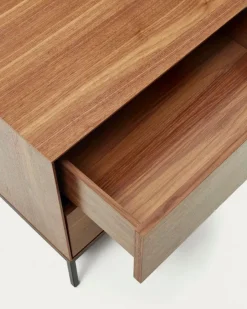 Outlet Kave Home Nachttisch Vedrana Nussbaum