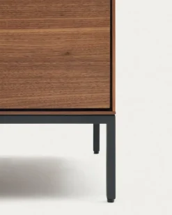 Outlet Kave Home Nachttisch Vedrana Nussbaum