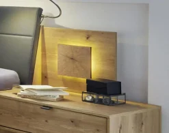 Wiemann Nachttisch-Paneel Naxos 2er Set Eiche Bianco