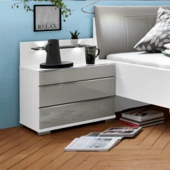 Hot Wiemann Nachttisch-Paneel Shanghai 2 Weiß