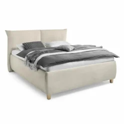 Clearance Polsterbett Axana 180 x 200 cm Grau / Beige