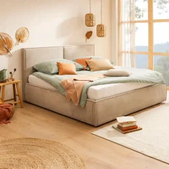 Clearance Polsterbett Dolce 180 x 200 cm Beige