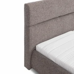 Online SCHÖNER WOHNEN-Kollektion Polsterbett Farina 180 x 200 cm Grau / Dunkelbraun