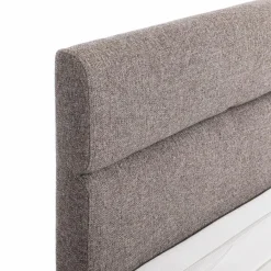 Online SCHÖNER WOHNEN-Kollektion Polsterbett Farina 180 x 200 cm Grau / Dunkelbraun