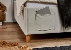 Clearance meise.möbel Polsterbett Fun 140 x 200 cm Beige