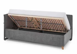 Hot meise.möbel Polsterbett Fun mit Lattenrost Grau