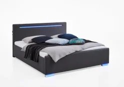 Clearance meise.möbel Polsterbett Las Vegas III 180 x 200 cm Anthracite