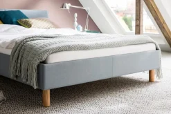 Best meise.möbel Polsterbett Lena 140 x 200 cm Eisblau