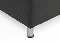 Outlet meise.möbel Polsterbett Leo 140 x 200 cm Anthrazit