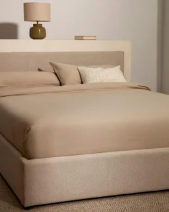 New Kave Home Polsterbett Nahiri 180 x 200 cm Beige