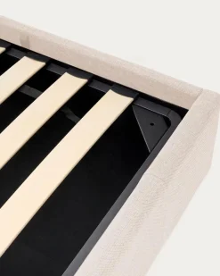 New Kave Home Polsterbett Nahiri 180 x 200 cm Beige