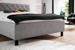 meise.möbel Polsterbett San Remo 180 x 200 cm Hellgrau