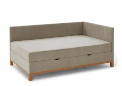 Online meise.möbel Polsterbett Santos 90 x 200 cm Taupe