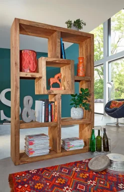 WOLFMÖBEL Raumteiler Yoga Sheesham