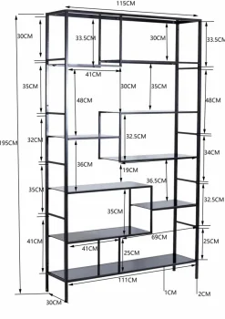 New KARE DESIGN Regal 84124 Loft Schwarz