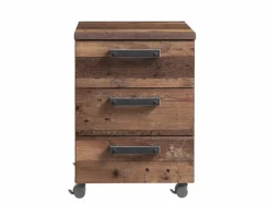 Clearance FORTE Rollcontainer Clif Dunkelbraun