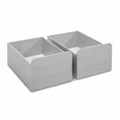 New Rollschubkästen Piloti 2er-Set Grau