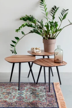 Best Zuiver 3-Satz-Beistelltisch Cuties Teak