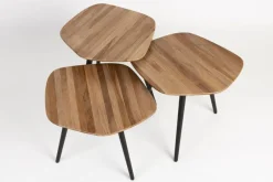 Best Zuiver 3-Satz-Beistelltisch Cuties Teak