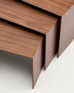 Best Kave Home 3-Satztisch Litto Nussbaum