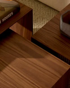 Best Kave Home 3-Satztisch Litto Nussbaum