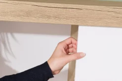 Sale Paidi Schiebetürenschrank Fionn 124 x 207 cm Eiche / Weiß