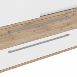 Sale Paidi Schiebetürenschrank Fionn 124 x 207 cm Eiche / Weiß