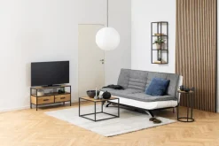 Actona Schlafsofa Faith Grau / Weiß