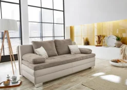 Sale Schlafsofa Lincoln Greige / Greige