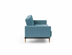 INNOVATION LIVING Schlafsofa mit Armlehnen Splitback Styletto hell Light Blue