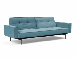 Best INNOVATION LIVING Schlafsofa mit Armlehnen Splitback Styletto dunkel Light Blue