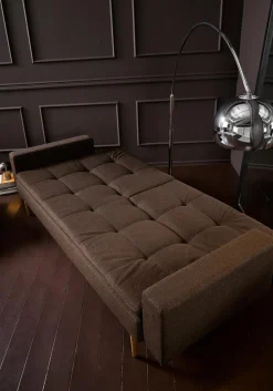 INNOVATION LIVING Schlafsofa mit Armlehnen Dublexo Styletto hell Chocco