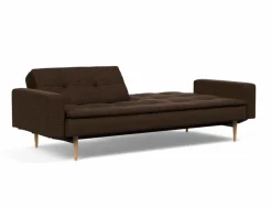 INNOVATION LIVING Schlafsofa mit Armlehnen Dublexo Styletto hell Chocco