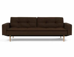 INNOVATION LIVING Schlafsofa mit Armlehnen Dublexo Styletto hell Chocco