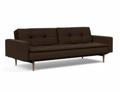 Outlet INNOVATION LIVING Schlafsofa mit Armlehnen Dublexo Styletto dunkel Chocco