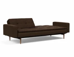 Outlet INNOVATION LIVING Schlafsofa mit Armlehnen Dublexo Styletto dunkel Chocco